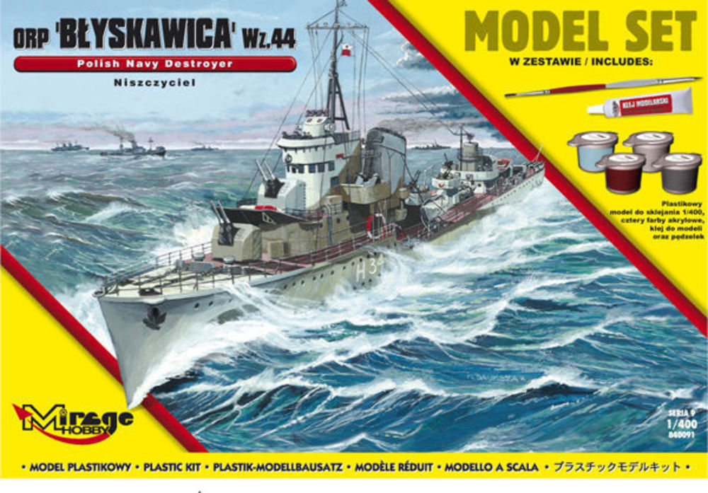ORP"Blyskawica"-wz.44(Polish Destroyer WWII)(Model Set)