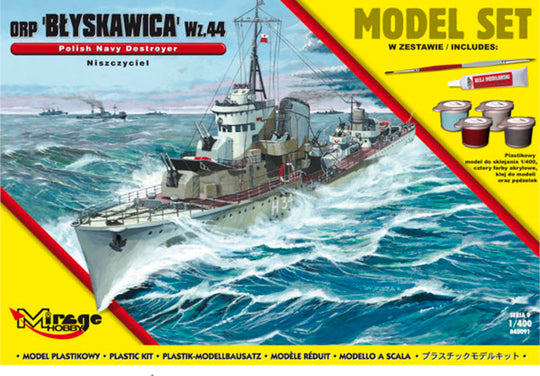 ORP"Blyskawica"-wz.44(Polish Destroyer WWII)(Model Set)