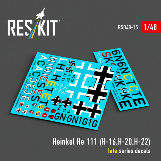 Heinkel He 111 (H-16,H-20,H-22) late series decals