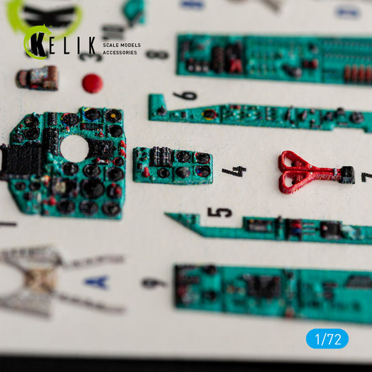 MiG-21 bis -  interior 3D decals for Eduard