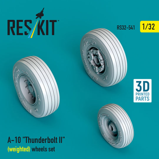A-10 Thunderbolt II (weighted) wheels set (3D Printed)