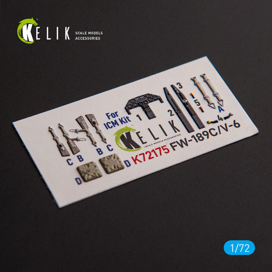 FW-189C/V-6 - interior 3D decals for ICM kit