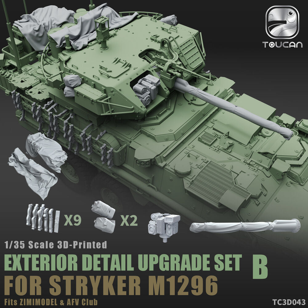 3D- Printed EXTERIOR DETAIL UPGRADE SET B for STRYKER M1296