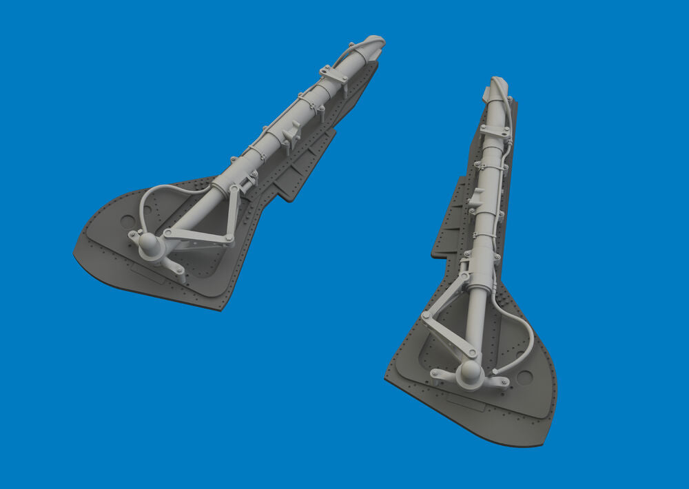 Fw 190A-8 undercarriage legs PRINT for Eduard