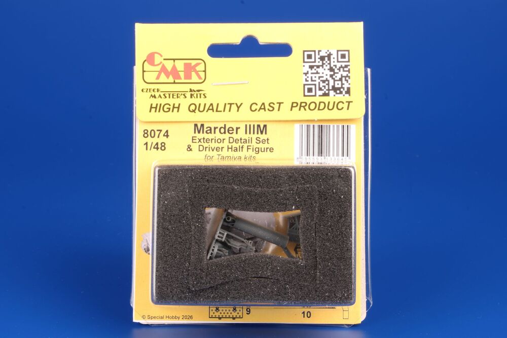 Marder IIIM Exterior Detail Set & Driver Half Figure for Tamiya