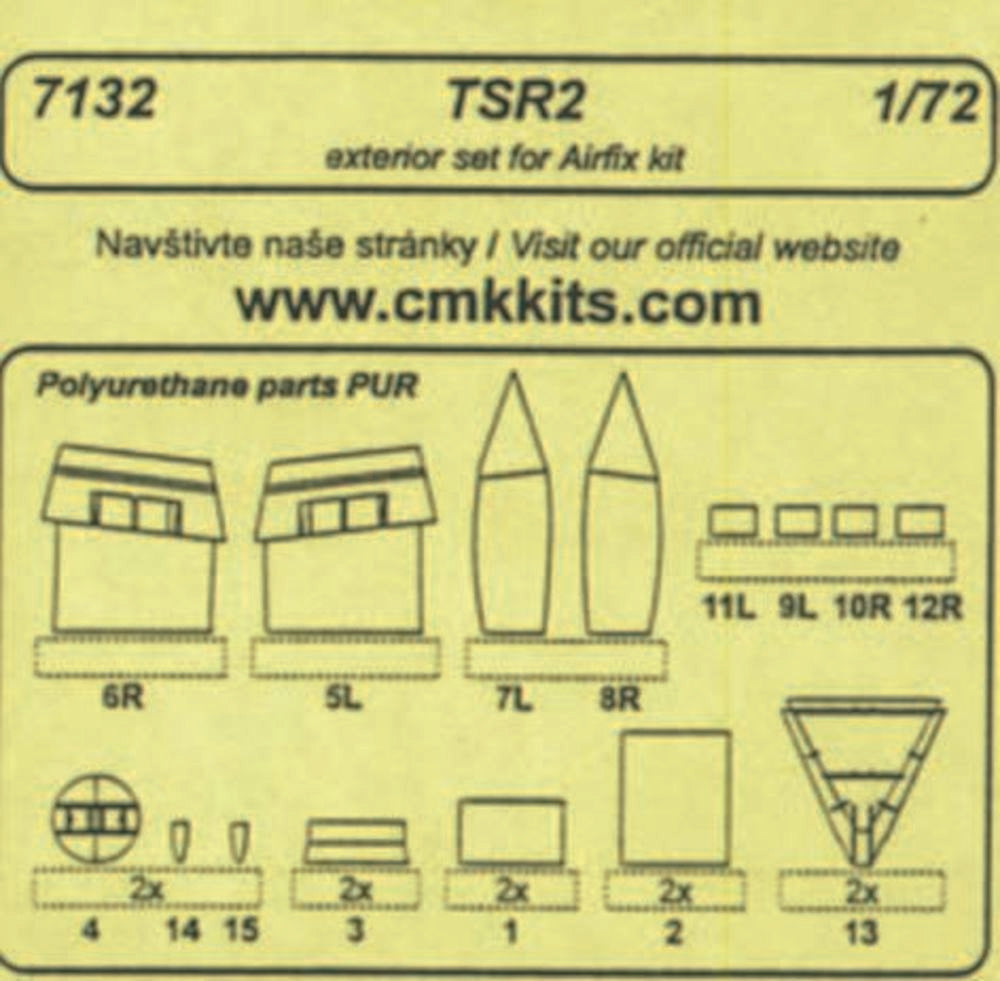 TSR 2 -  exterior set für Airfix Bausatz