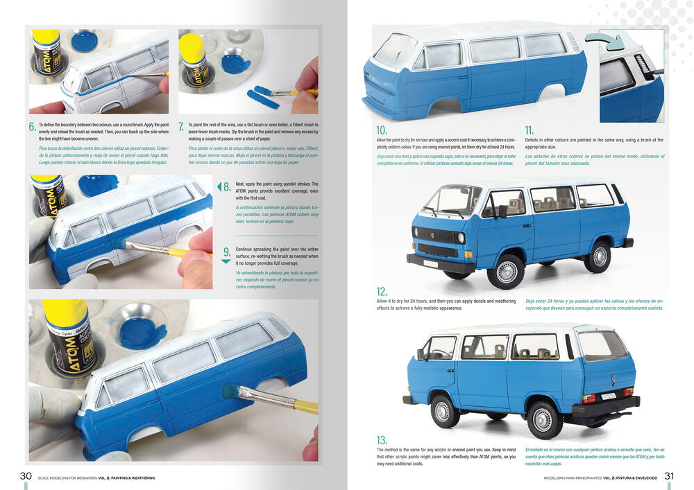 Scale Modeling for Beginners Vol. 2: Paint & Weathering - BILINGUAL BOOK