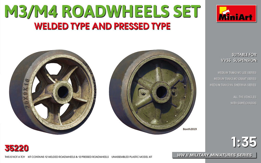 M3/M4 Roadwheels Set Welded Ttype And Pressed Type