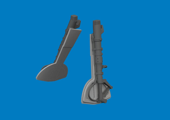 Bf 109G undercarriage legs PRINT for Eduard