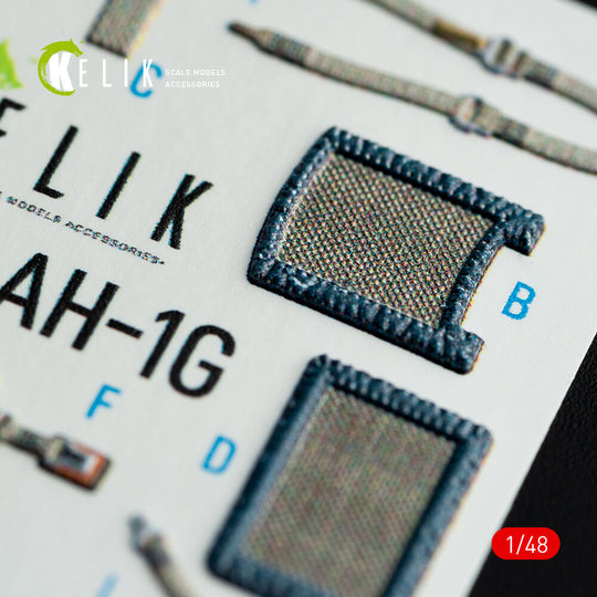 AH-1G interior 3D decals forICM/SpecialHobby kit