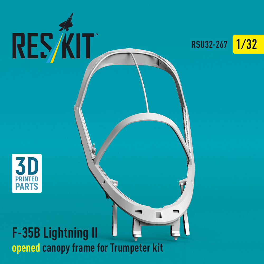 F-35B Lightning II opened canopy frame (3D Printed) for Trumpeter