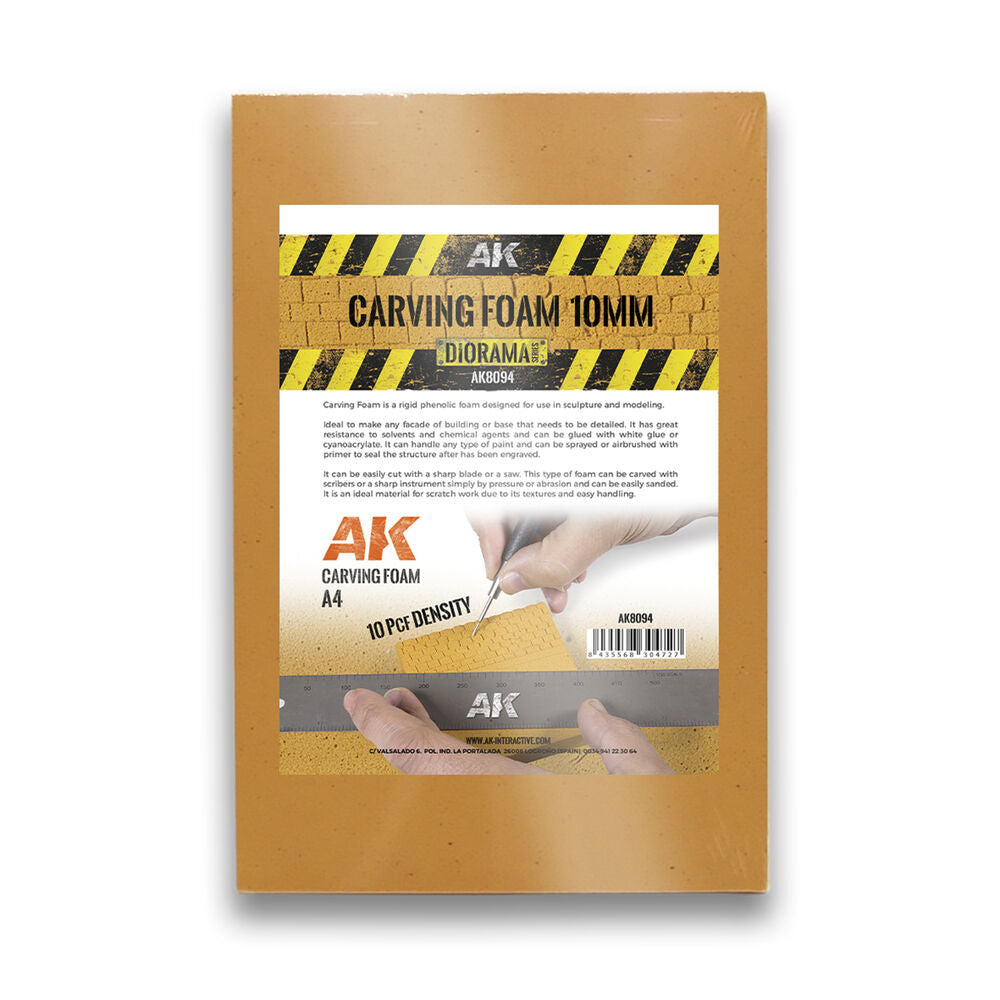 CARVING FOAM 10MM A4 SIZE (305 x 228 MM)