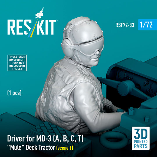 Driver for MD-3 (A, B, C, T) Mule Deck Tractor (scene 1) (1 pcs) (3D Printed)