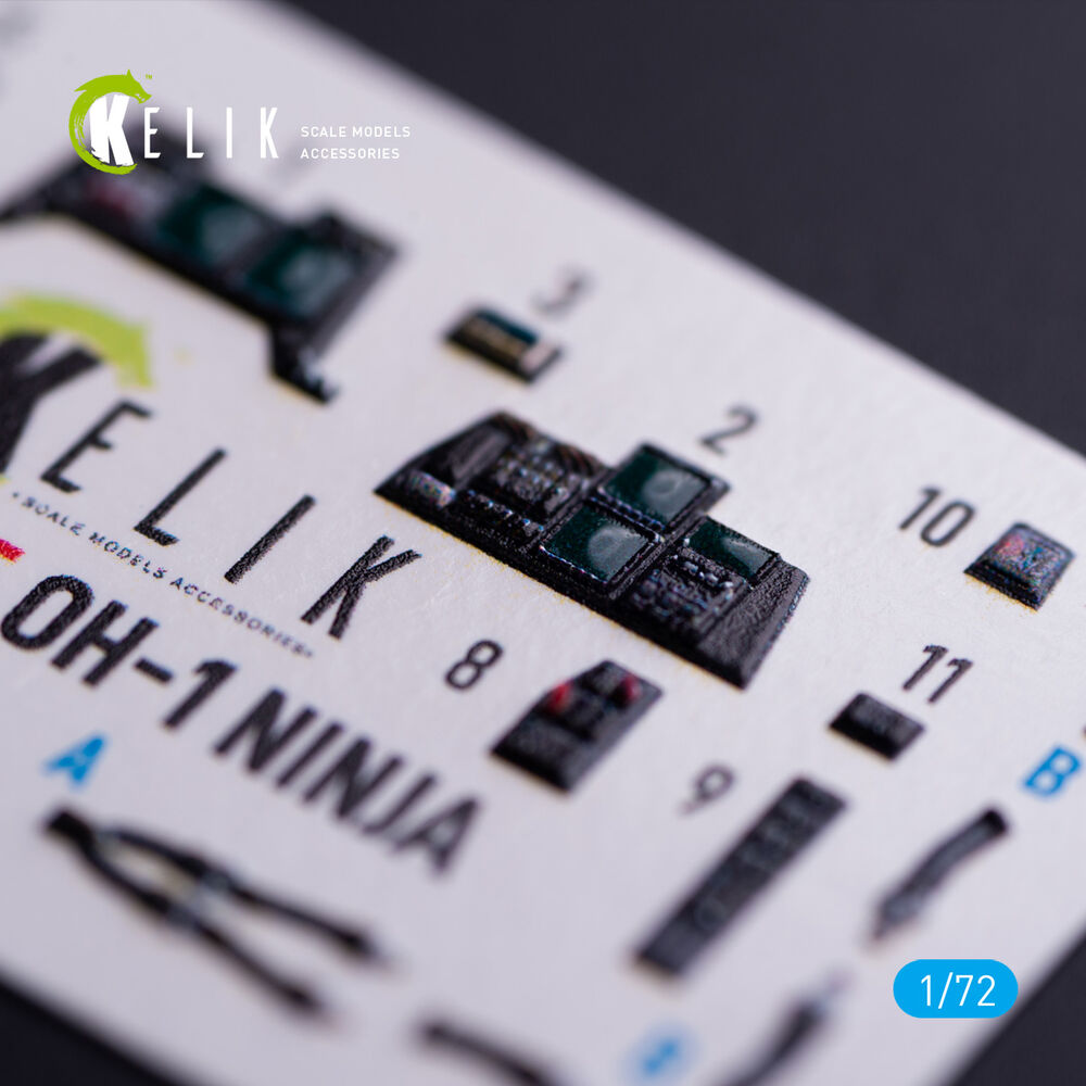OH-1 NINJA - interior 3D decals for Aoshima kit