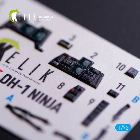 OH-1 NINJA - interior 3D decals for Aoshima kit