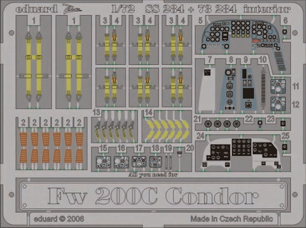 Fw 200C Condor interior für Revell-Bausatz