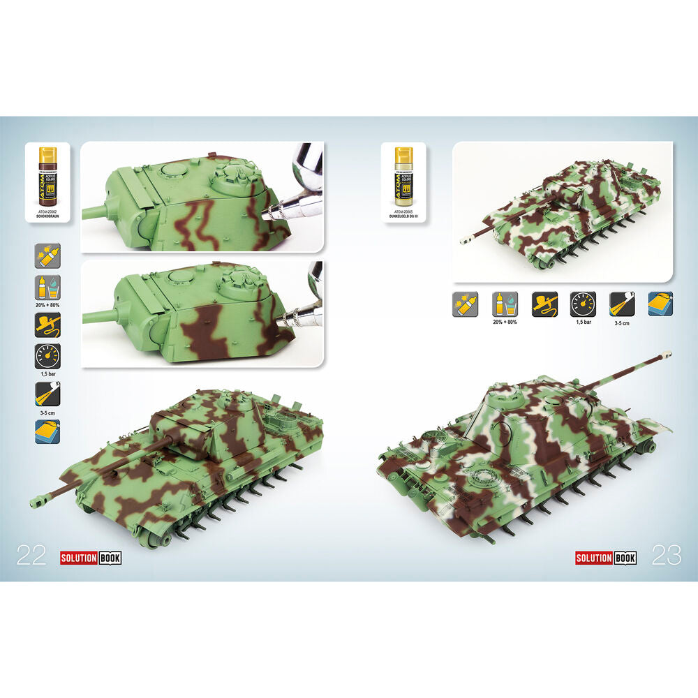 SOLUTION BOOK 23 - How to Paint WWII German Late-War Vehicles (English, Castellano, Francais, Deutsch)