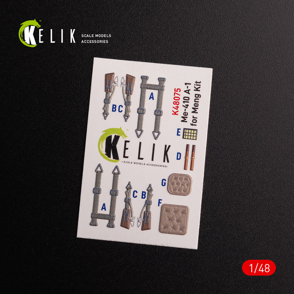 Messerschmitt Me-410 A1 interior 3D decals for Meng Model kit