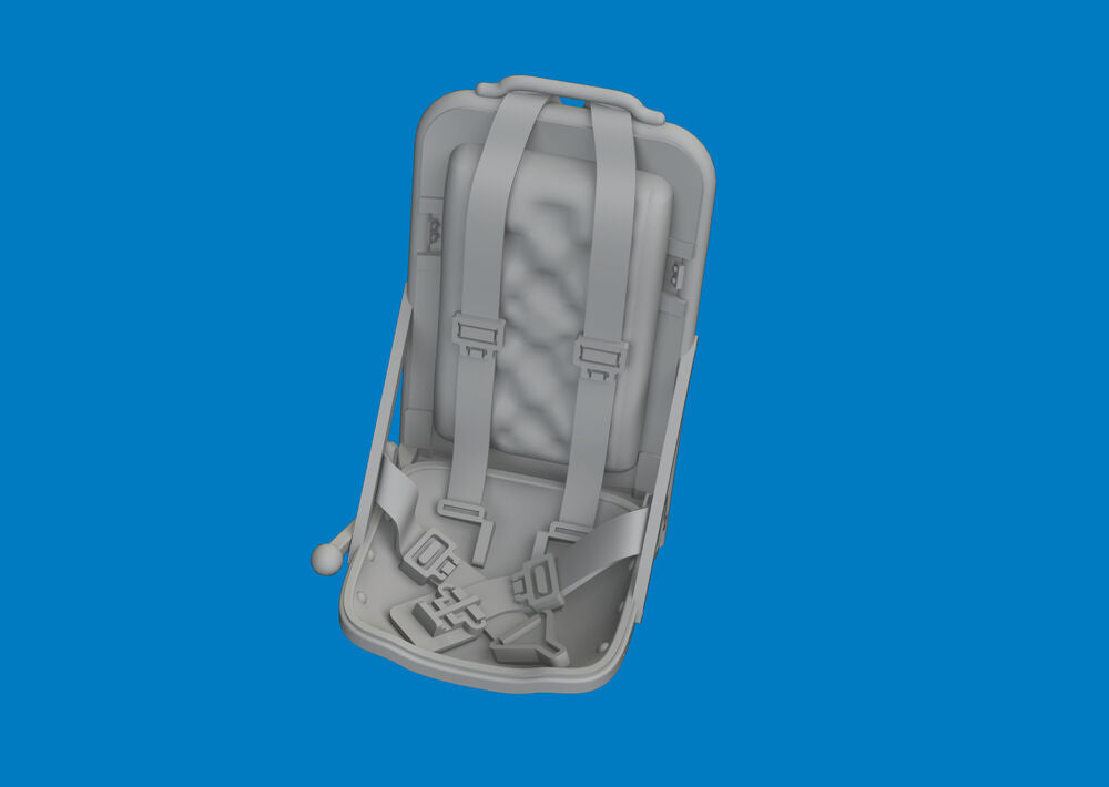 P-51D seat w/ integral seat belts PRINT for Arma Hobby