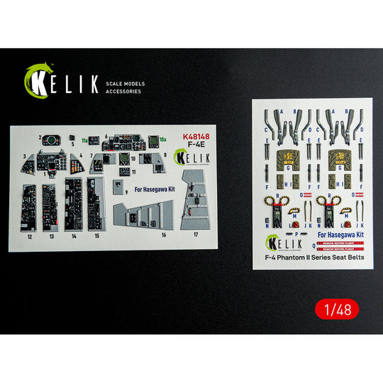 F-4E - interior 3D decals for Hasegawa kit
