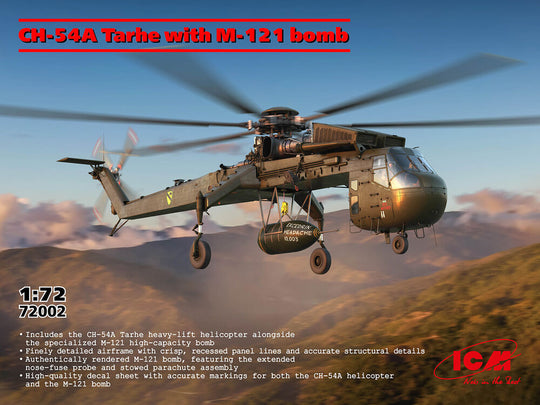 Sikorsky CH-54A Tarhe with M-121 bomb