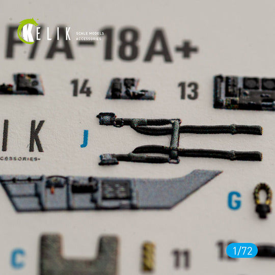 USMC F/A-18+ -  interior 3D decals for Academy 12411