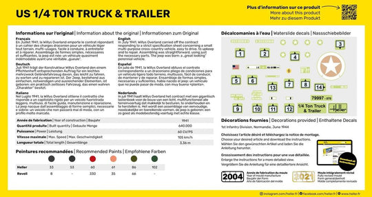 STARTER KIT US 1/4 Ton Truck & Trailer