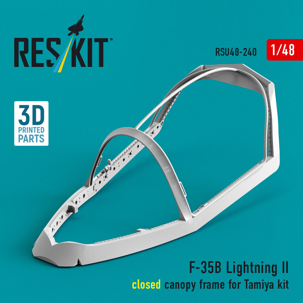 F-35B Lightning II closed canopy frame (3D Printed) for Tamiya