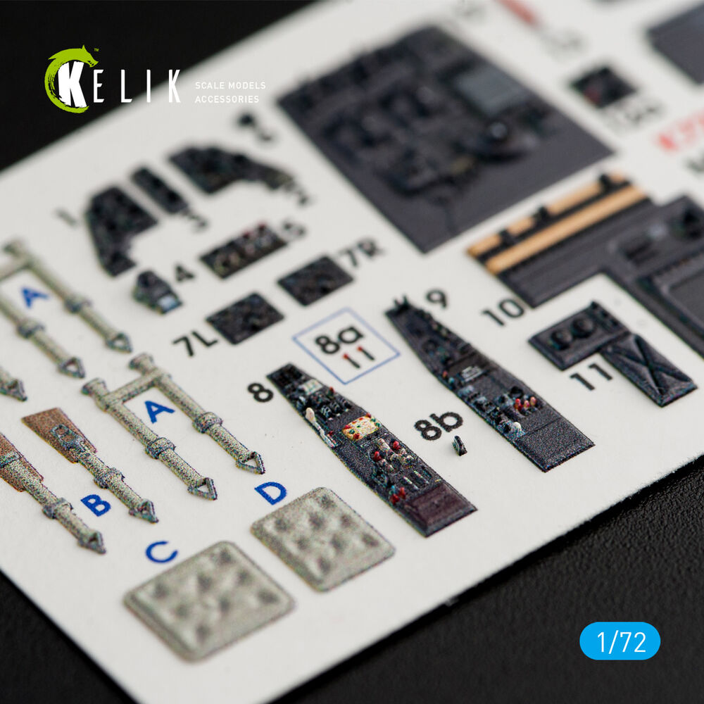 Me-410 A-1/B-1 interior 3D decals for Fine Molds kit