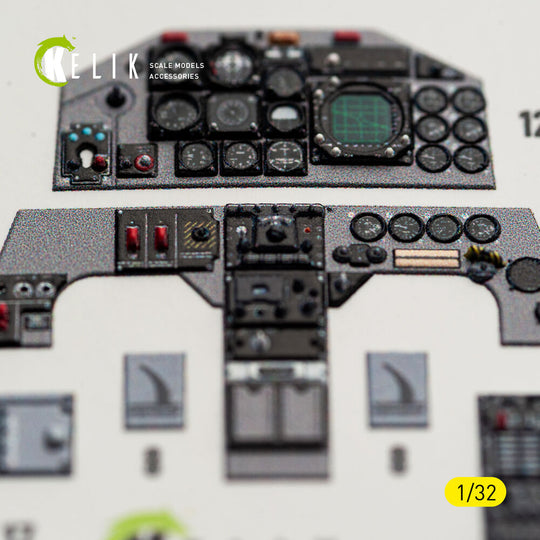 F-5F - interior 3D decals for Kitty Hawk/Zimi models kit