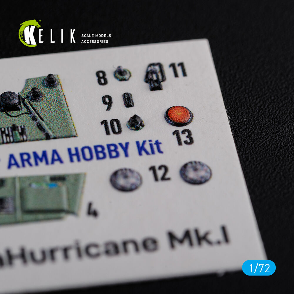 Sea Hurricane Mk I interior 3D decals for Arma Hobby kit