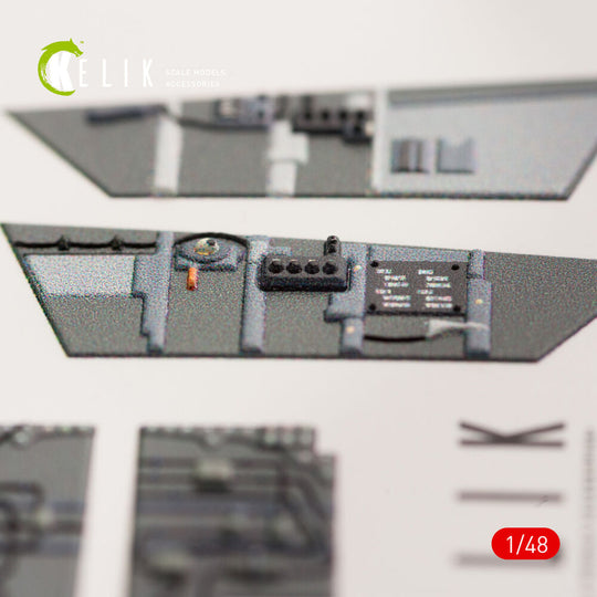 F/A-18B Hornet interior 3D decals for Kinetic kit
