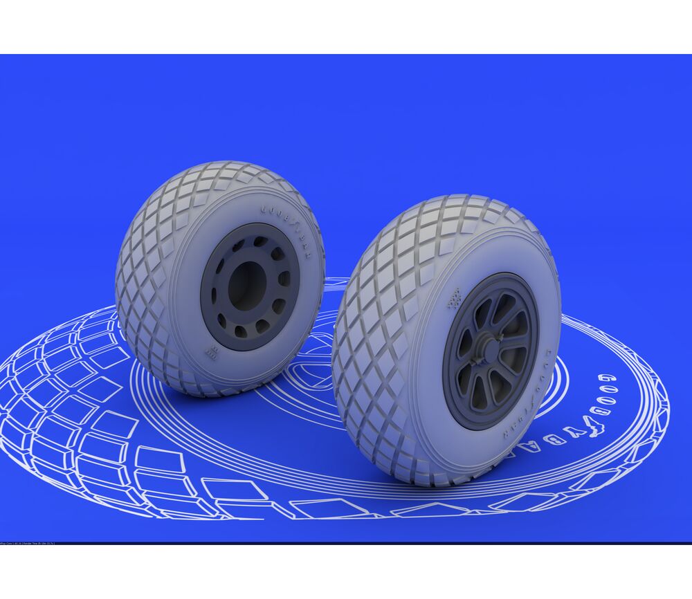 P-51 wheels for Tamiya