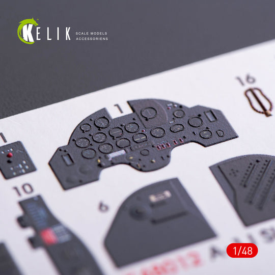 A-1J Skyraider interior 3D decals for Tamiya kit