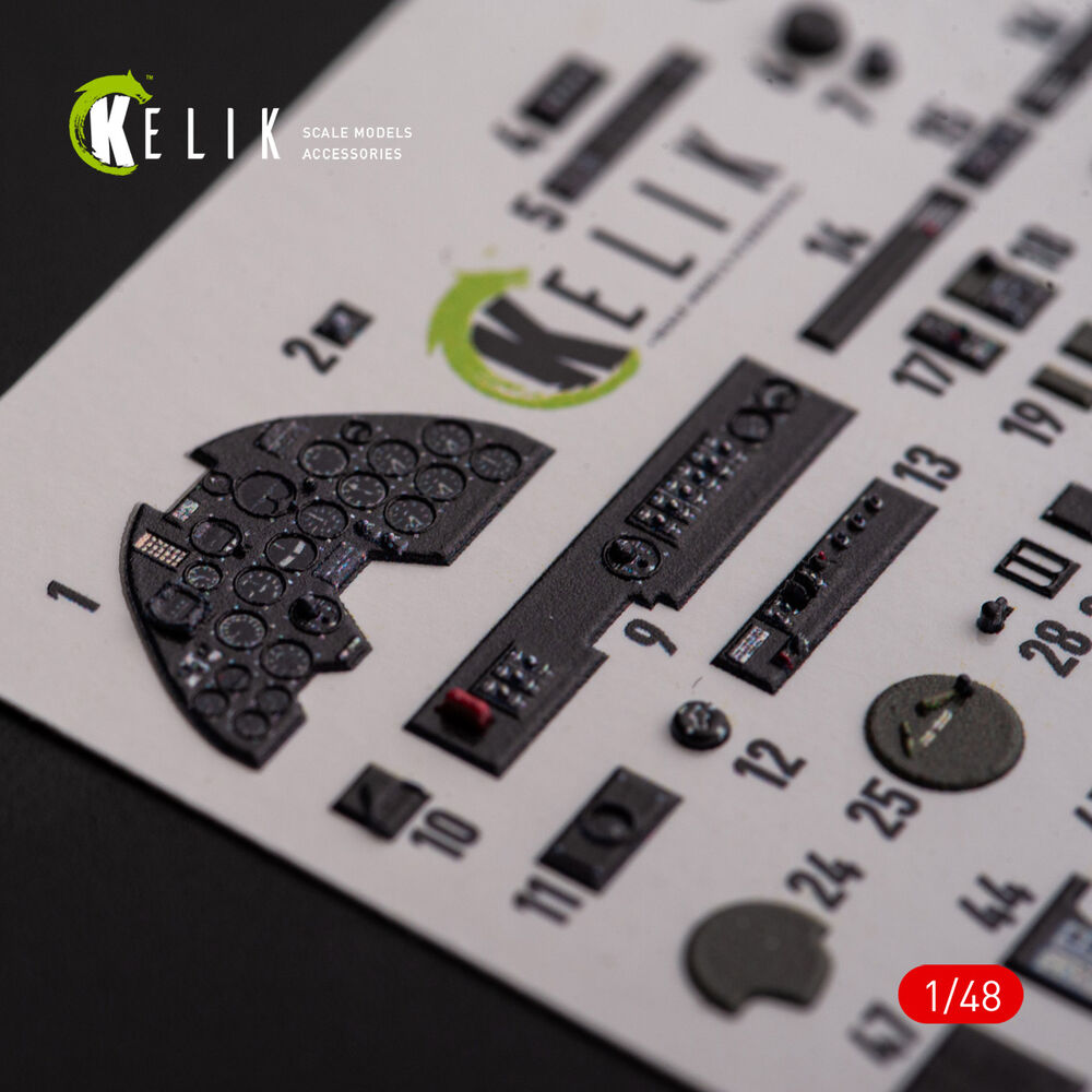 ?-38F Lightning - interior 3D decals for Academy kit