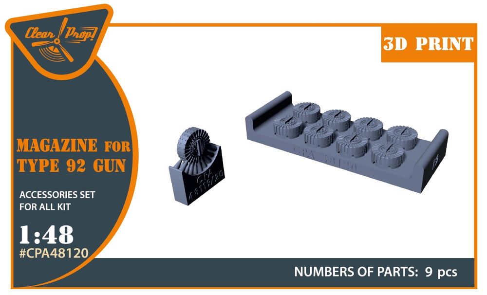 Magasins for Type92 gun 9 pcs
