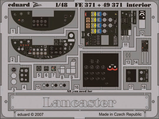 Lancaster interior für Tamiya Bausatz