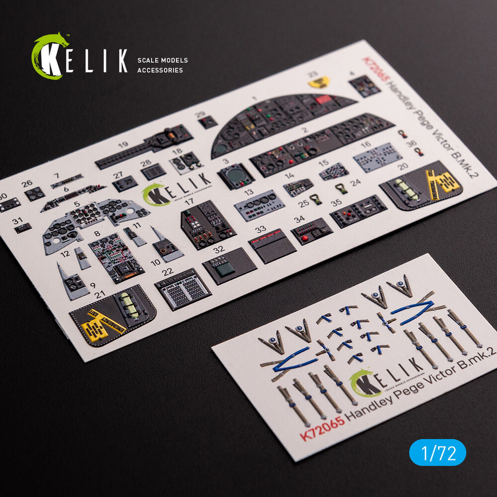 Handley Page Victor B Mk2 interior 3D decals for Airfix kit