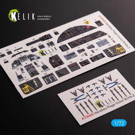 Handley Page Victor B Mk2 interior 3D decals for Airfix kit