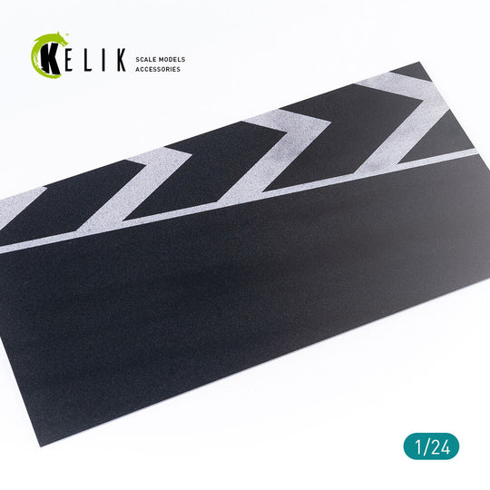 Asphalt road race track Base - Acrylic 3 mm (180 x 357 mm)
