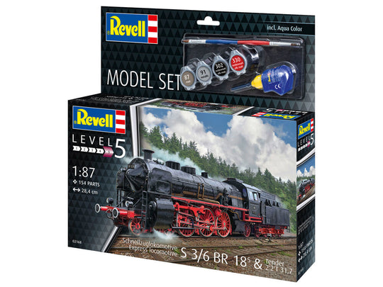 Model Set Schnellzuglokomotive S3/6 BR18mit Tender