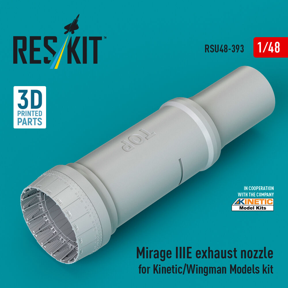 Mirage IIIE exhaust nozzle (3D Printed) Kinetic / Wingman Models