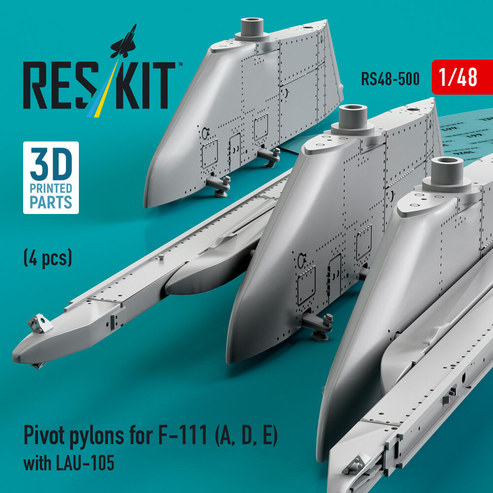 Pivot pylons for F-111 (A, D, E) with LAU-105 (4 pcs) (3D Printed)