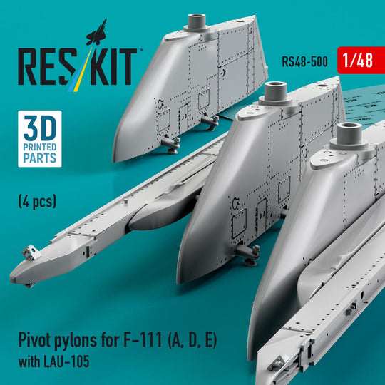 Pivot pylons for F-111 (A, D, E) with LAU-105 (4 pcs) (3D Printed)
