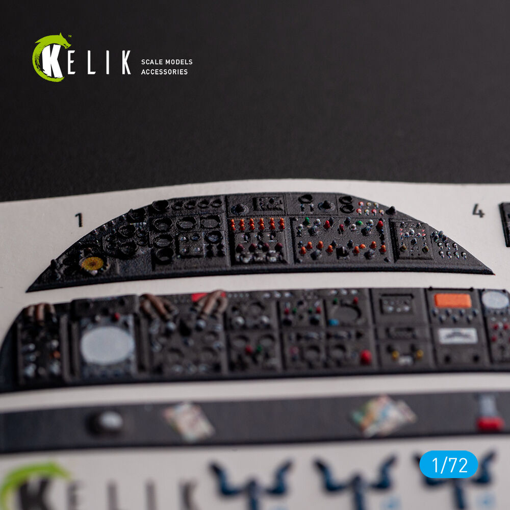 AVRO VULCAN B.2 Rear cockpit - interior 3D decals for Airfix kit