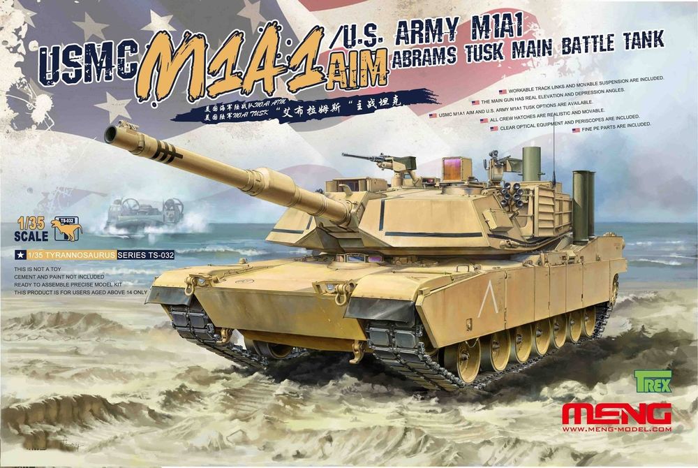 USMC M1A1 AIM/U.S.Army M1A1 Abrams TUSK Main Battle Tank