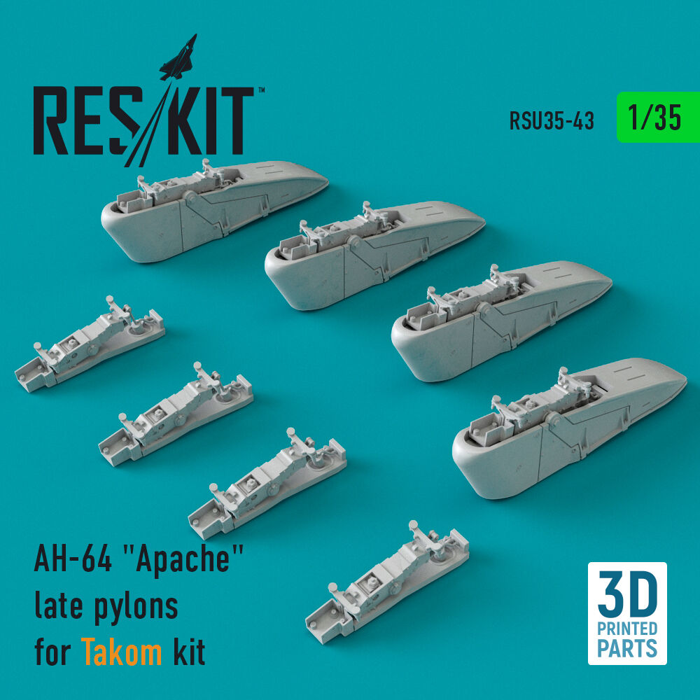 AH-64 Apache late pylons for Takom kit (3D Printed)