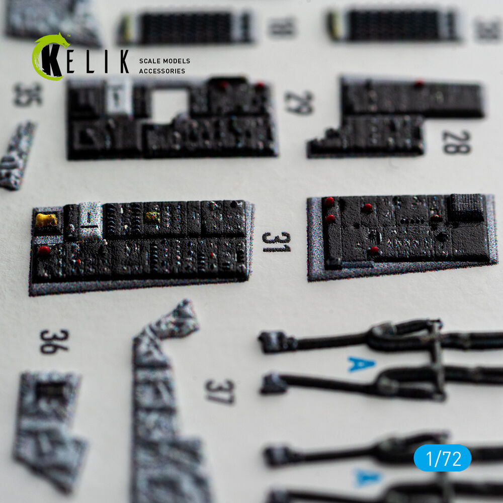 F-14D Tomcat - interior 3D decals for Tamiya