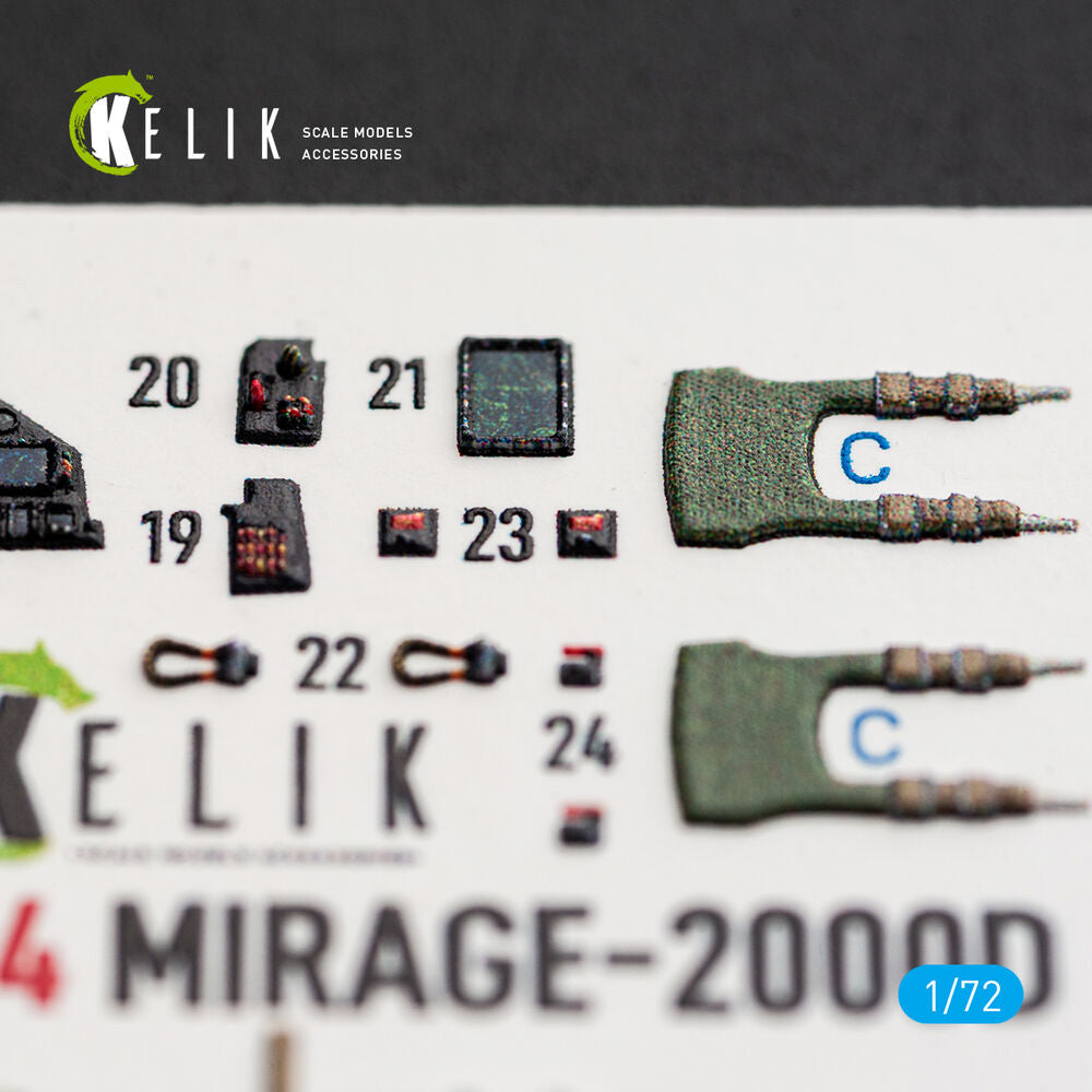 Mirage-2000D - interior 3D decals for Dream Model