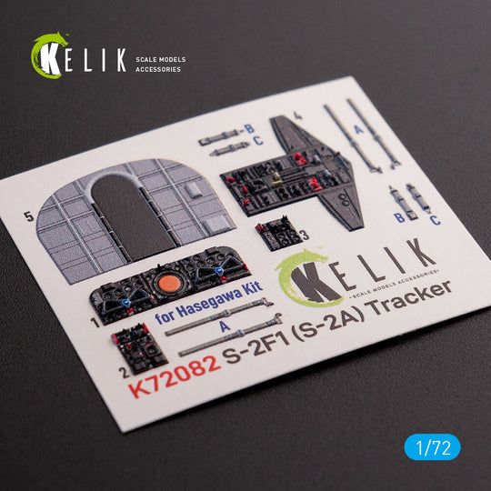 S-2A Tracker interior 3D decals for Hasegawa kit